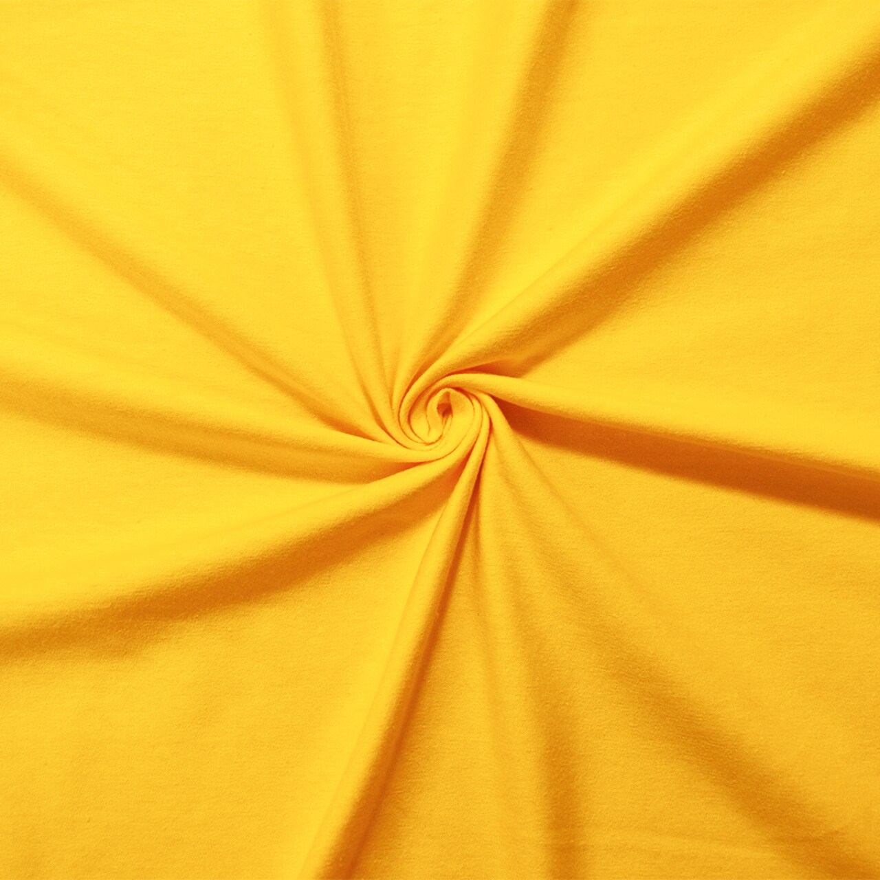 Yellow Cotton Solid Stretch Spandex Jersey Knit Fabric By the Yard
